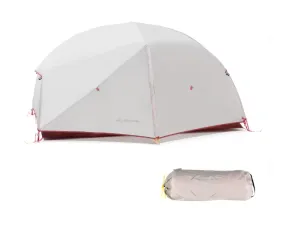 2 Person Ultralight Camping Tent 20D 380T Nylon Double Layer Waterproof Backpacking Tent for Hiking Travel with Free Mat