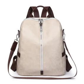 2025 Simple retro fashion texture backpack New Popular trade multi-functional commuter women's bag multi-purpose versatile casual shoulder