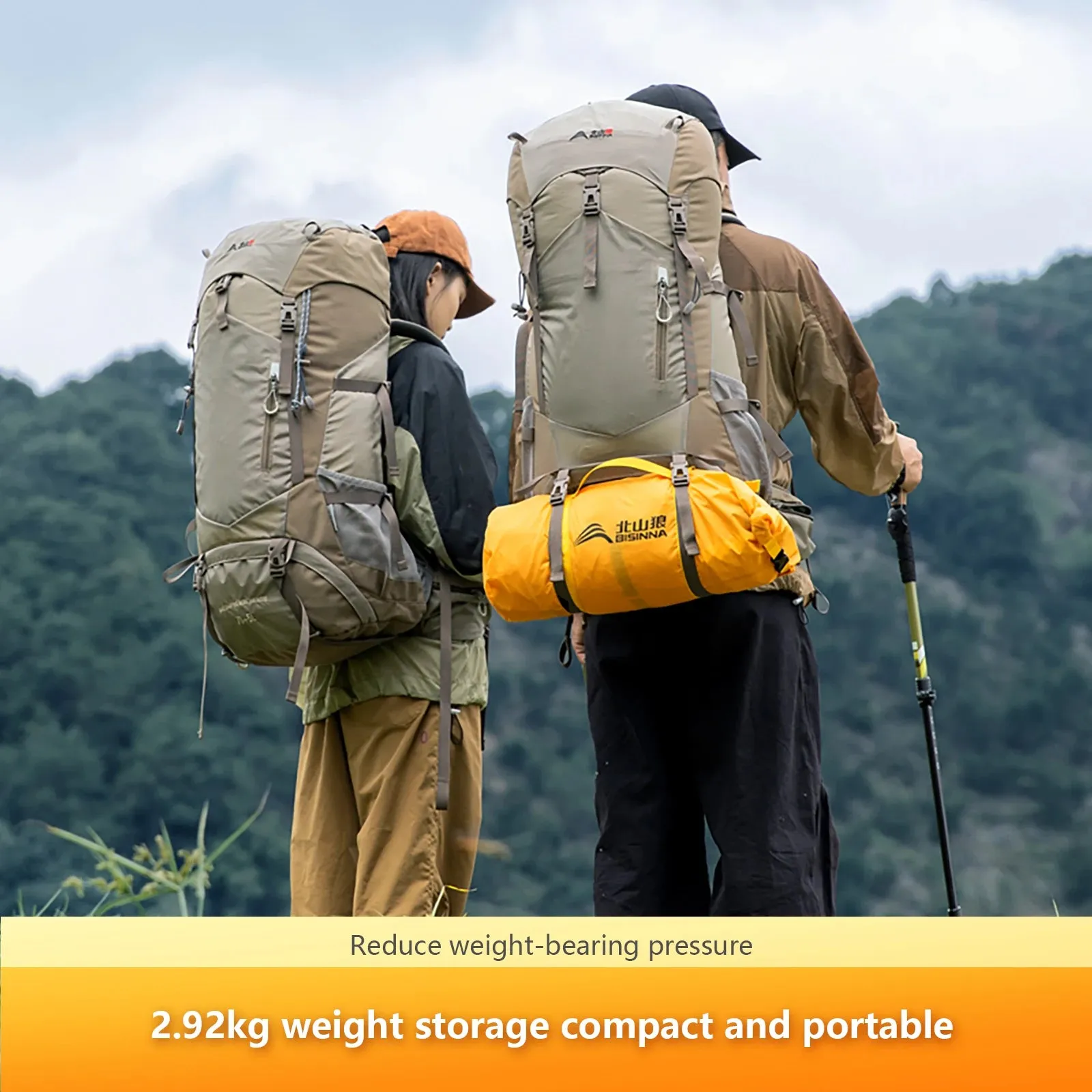 4 Season Camping Tent with Snow Skirt 2 Person Double Layer Aluminum Pole Tent for Outdoor Backpack Picnic Hiking