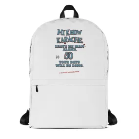 A St. Mary Mi Come From - Jamaican slang on a backpack Jamaica personalized backpack Jamaica book bag Jamaican bag