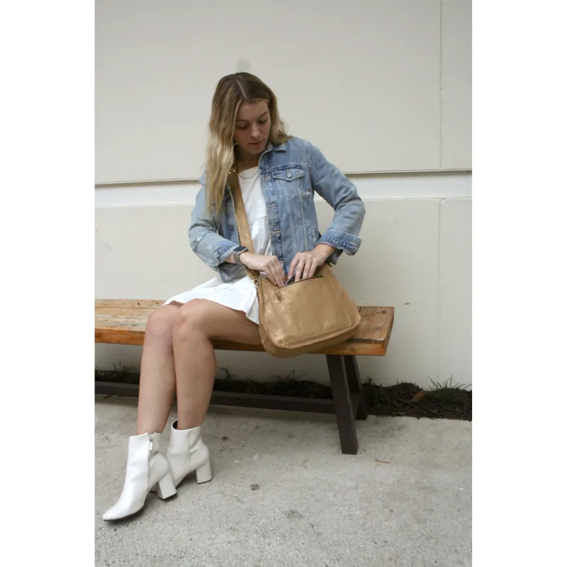 Alison Crossbody In Bronze Leather