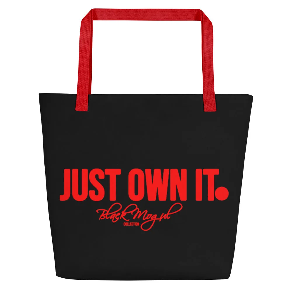 Black Mogul Just Own IT Beach Bag