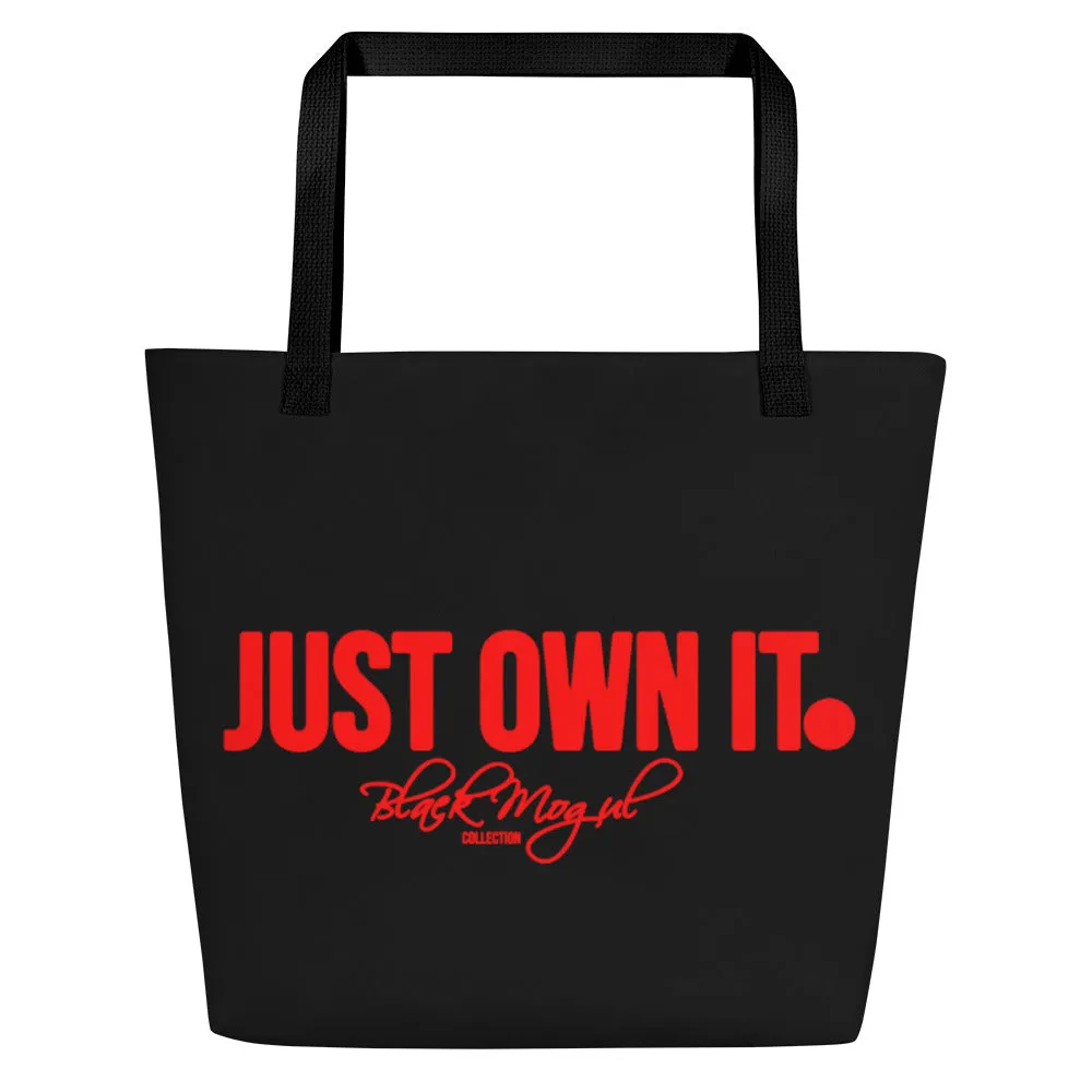 Black Mogul Just Own IT Beach Bag