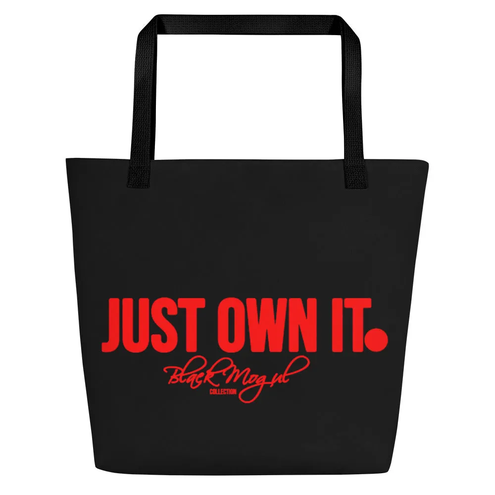 Black Mogul Just Own IT Beach Bag