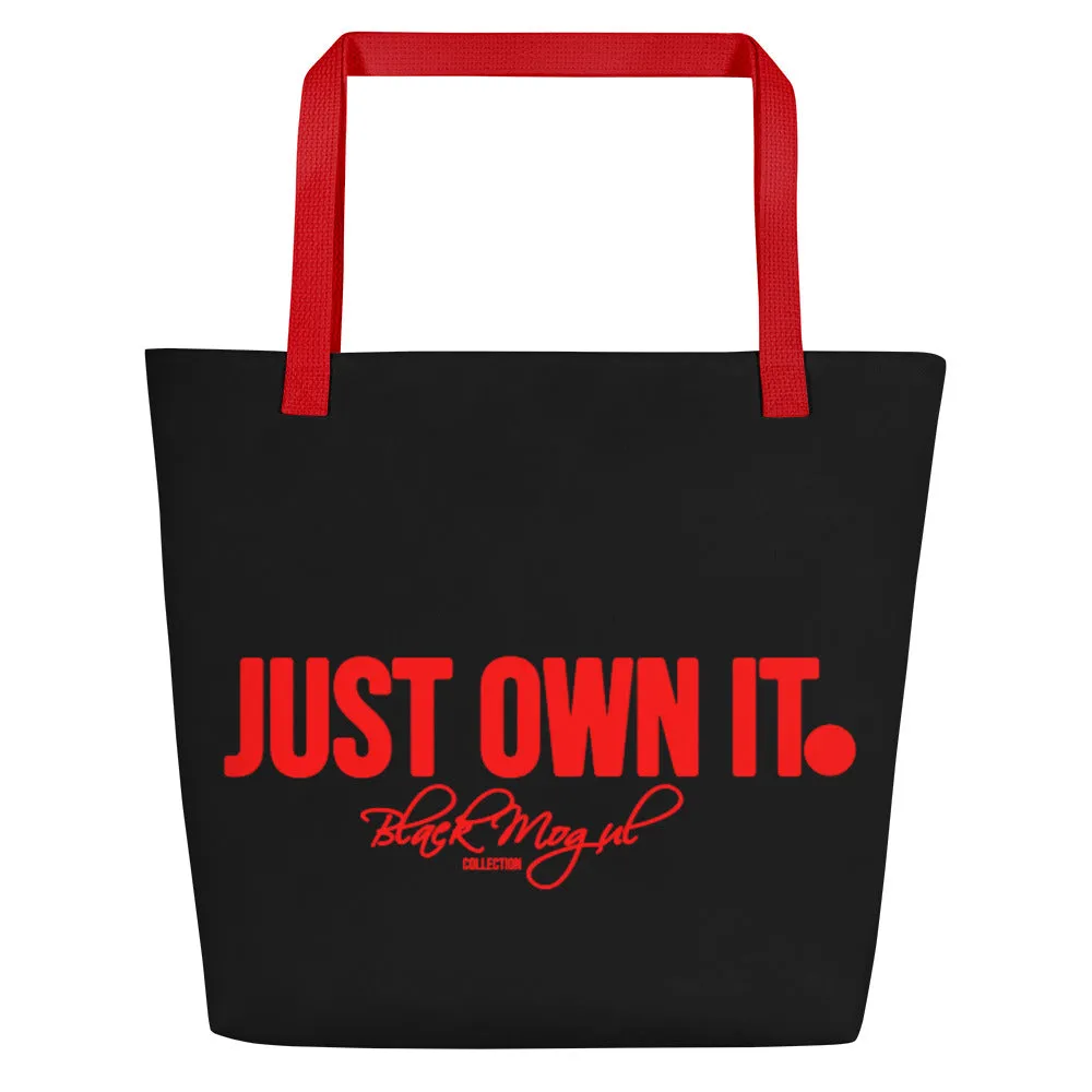 Black Mogul Just Own IT Beach Bag