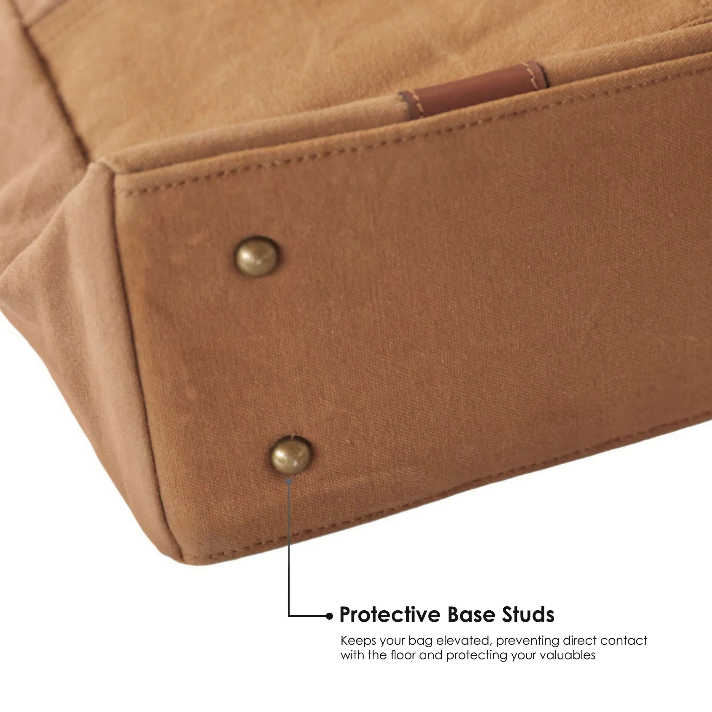 Brown Women Tote Bag | Waxed Canvas