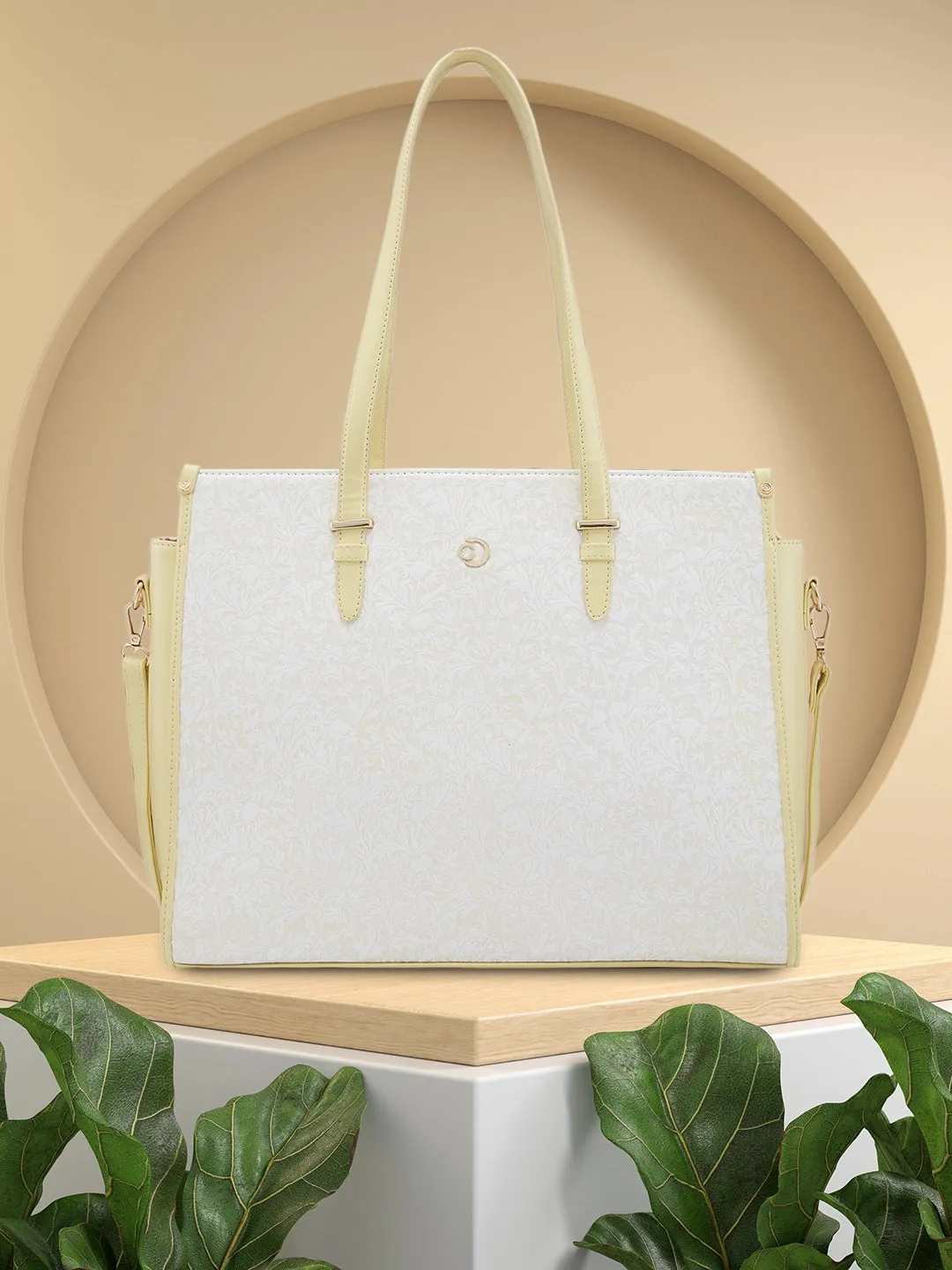 Caprese Aurora Laptop Tote Large Yellow