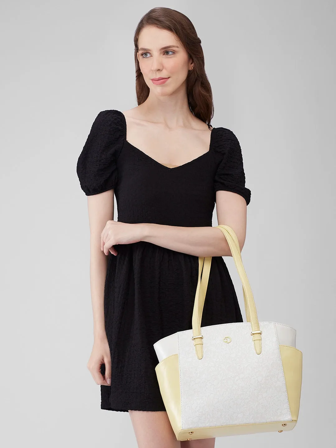 Caprese Aurora Laptop Tote Large Yellow