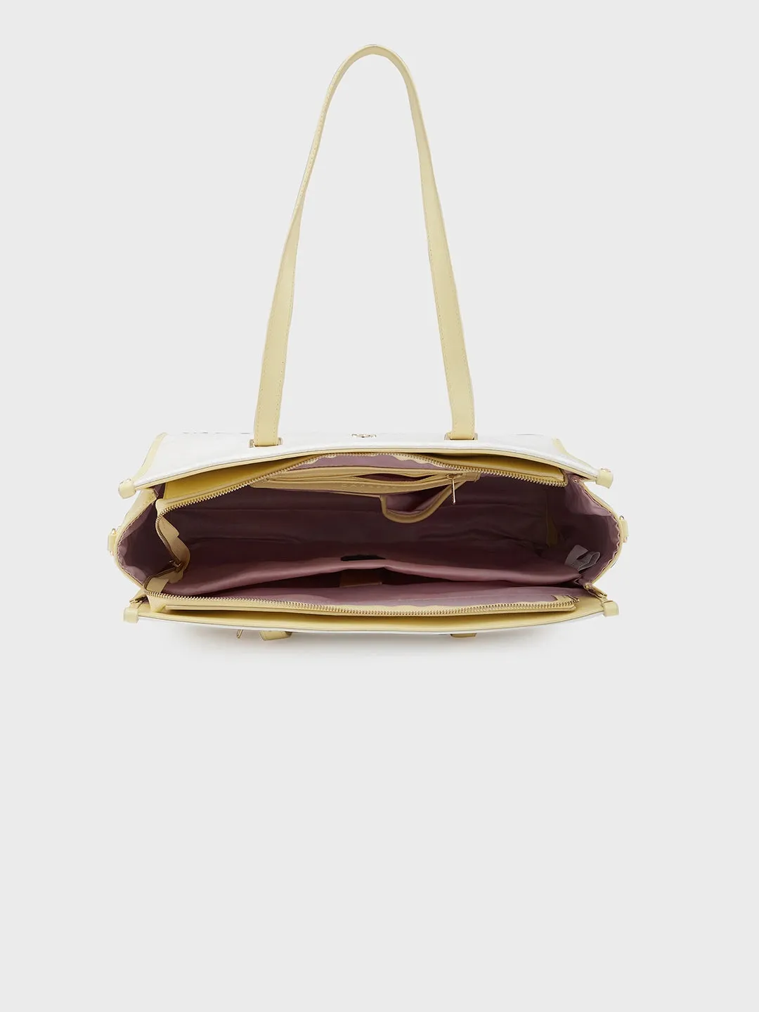 Caprese Aurora Laptop Tote Large Yellow