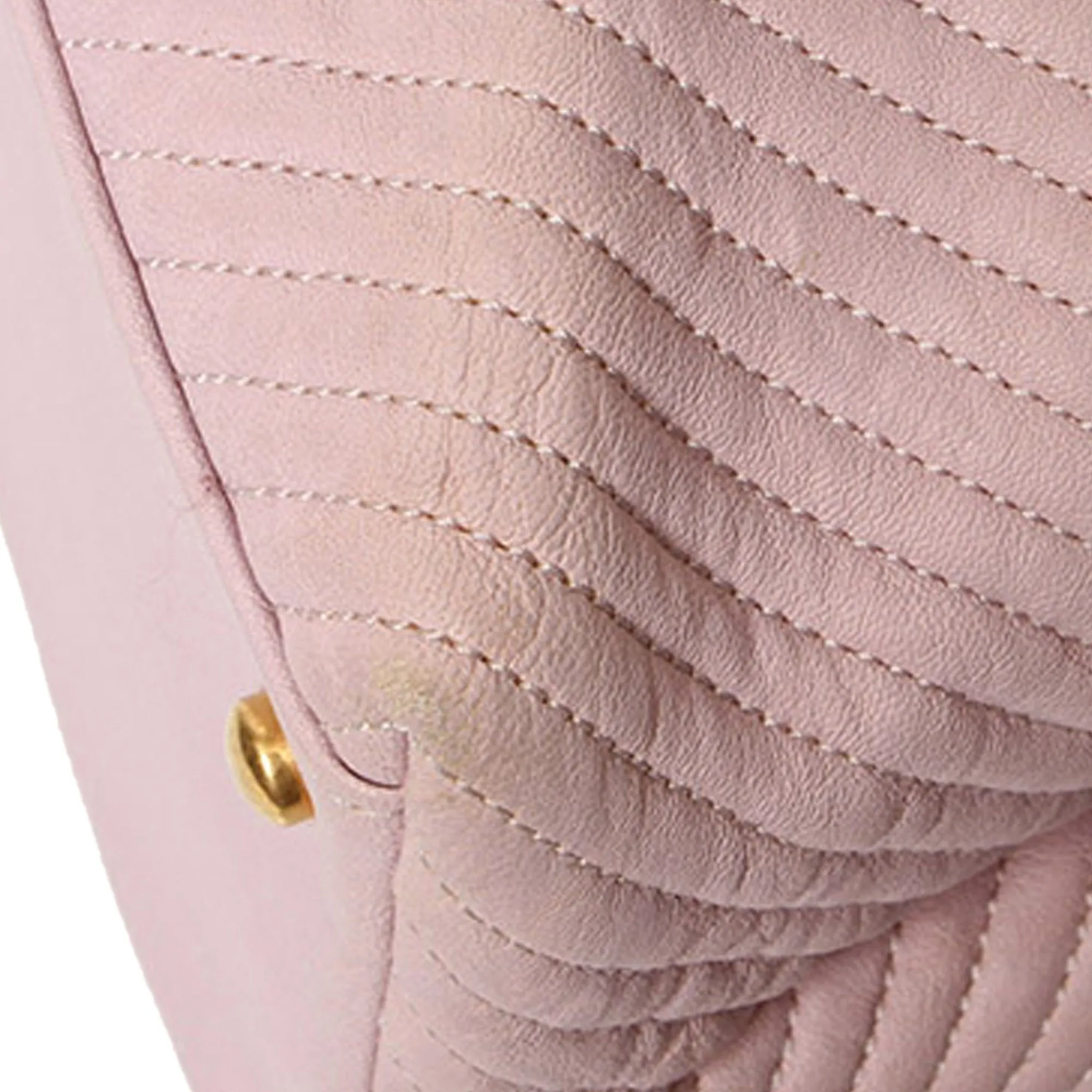 Chanel Chevron Leather Tote Bag Pink