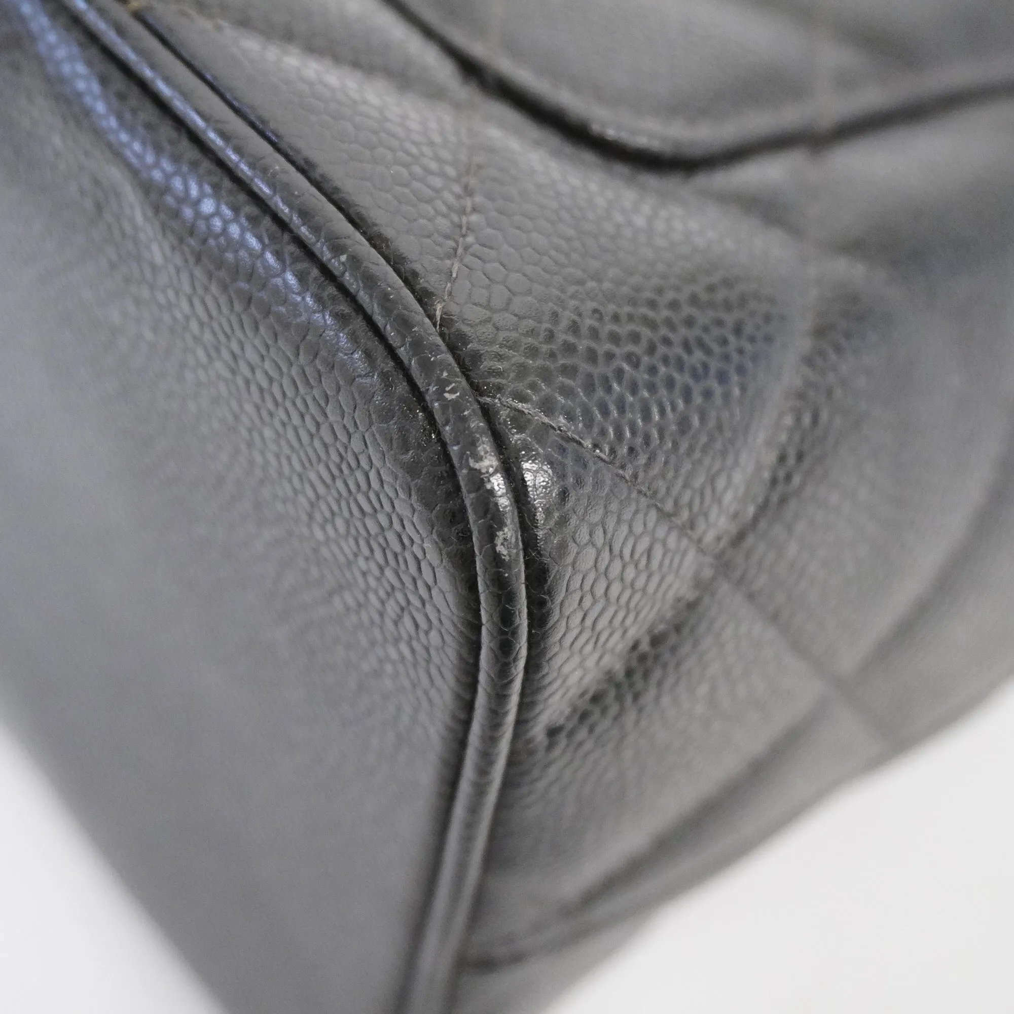CHANEL   Reprint Tote Women's Leather Tote Bag Black