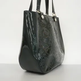 CHANEL   Tote Bag Punching Women's Patent Leather Tote Bag Black