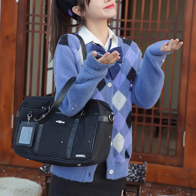 Cinnamoroll Embossed Large Capacity Black JK Bag
