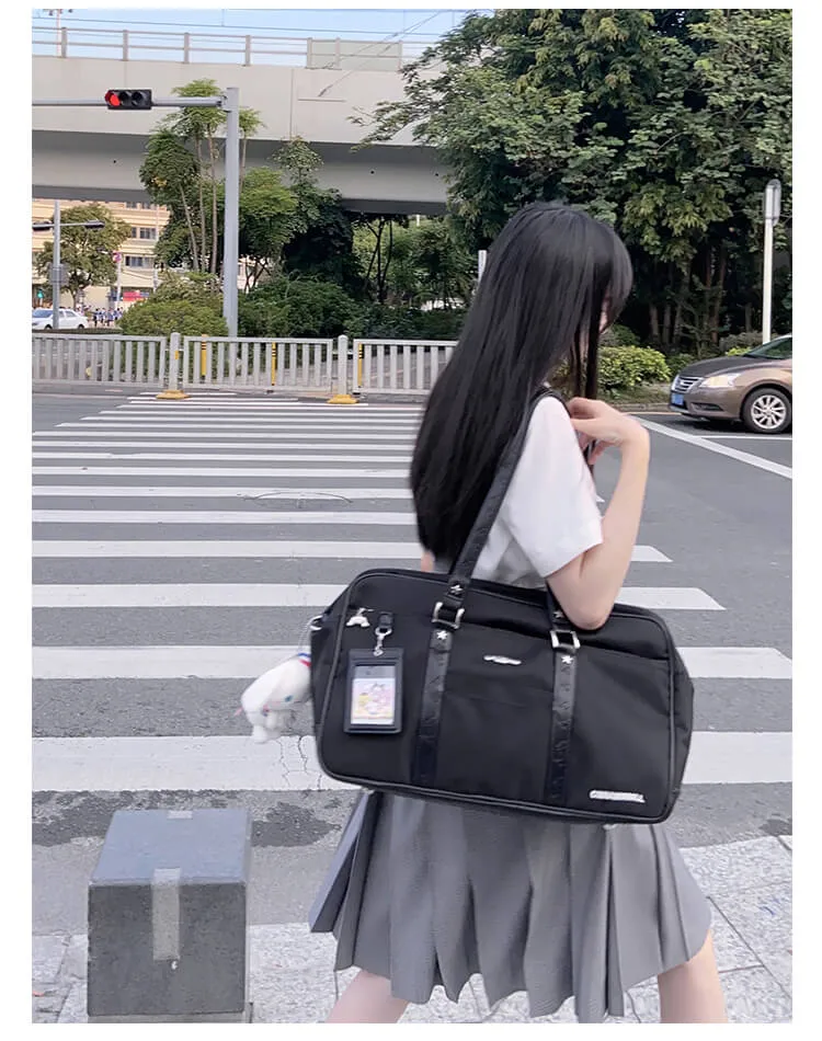 Cinnamoroll Embossed Large Capacity Black JK Bag