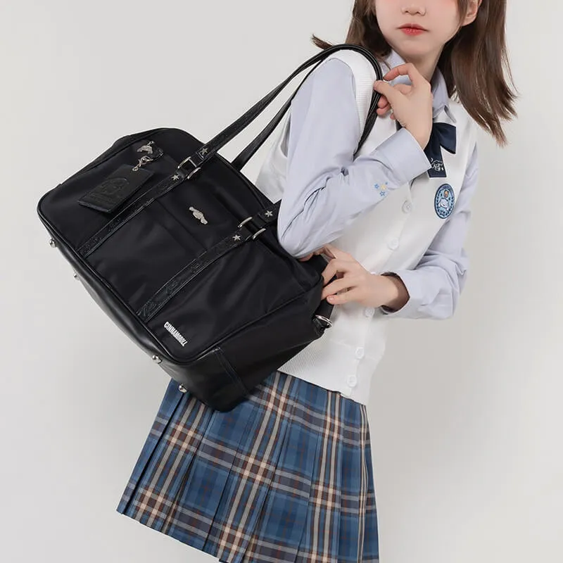 Cinnamoroll Embossed Large Capacity Black JK Bag
