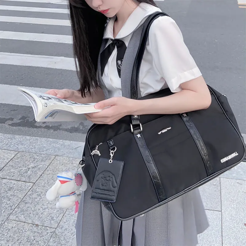 Cinnamoroll Embossed Large Capacity Black JK Bag