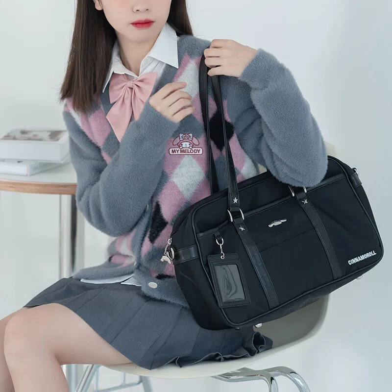 Cinnamoroll Embossed Large Capacity Black JK Bag