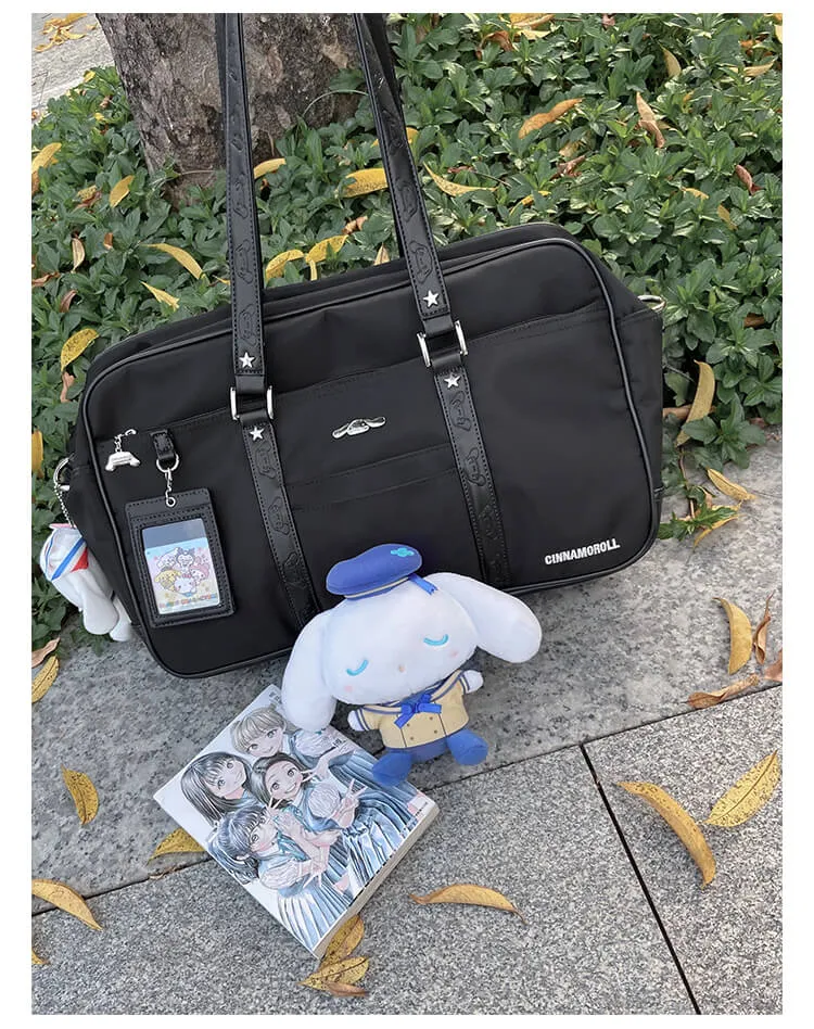 Cinnamoroll Embossed Large Capacity Black JK Bag