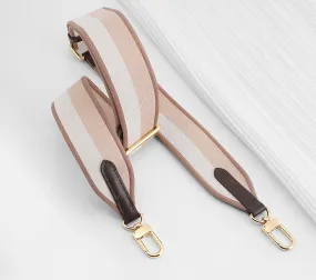 Color-block Canvas Shoulder Strap, Adjustable Length Bag Replacement Strap, 4.3cm Wide Shoulder Strap,fit in the speedy bag