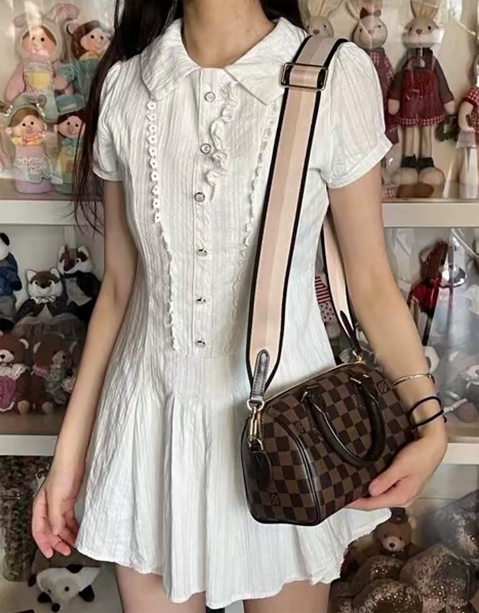 Color-block Canvas Shoulder Strap, Adjustable Length Bag Replacement Strap, 4.3cm Wide Shoulder Strap,fit in the speedy bag