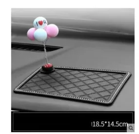 Color: FlowerM - Car mobile phone bracket car anti-skid pad car