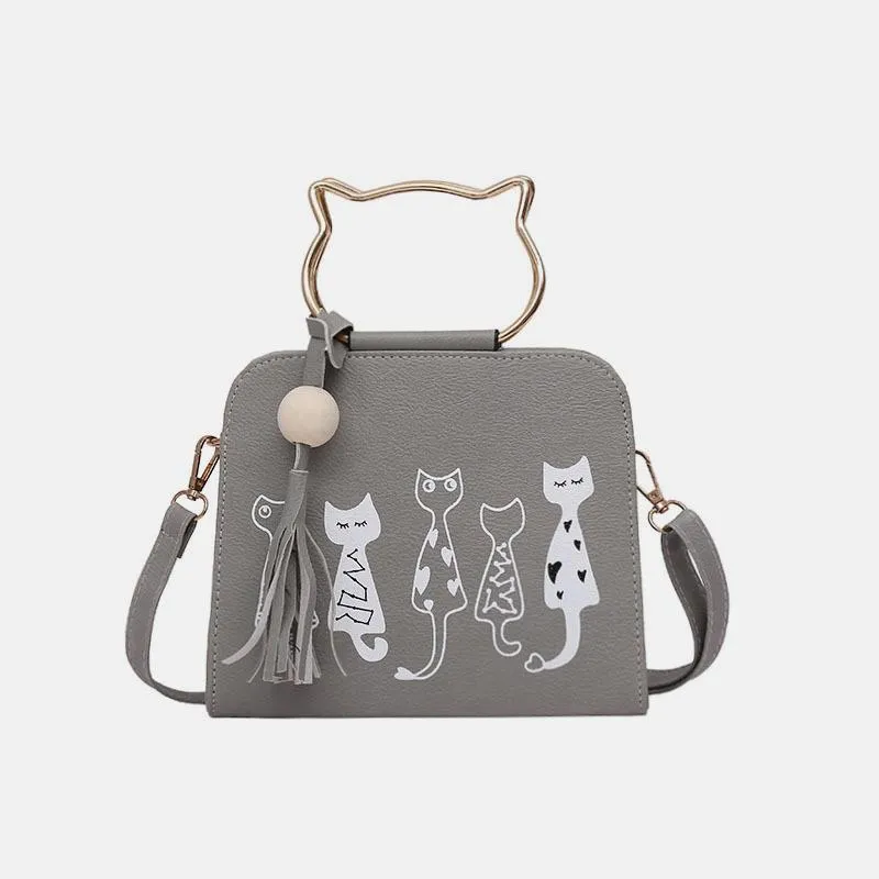 Cute Cat Paw Handbag Multi-carry Crossbody Bag