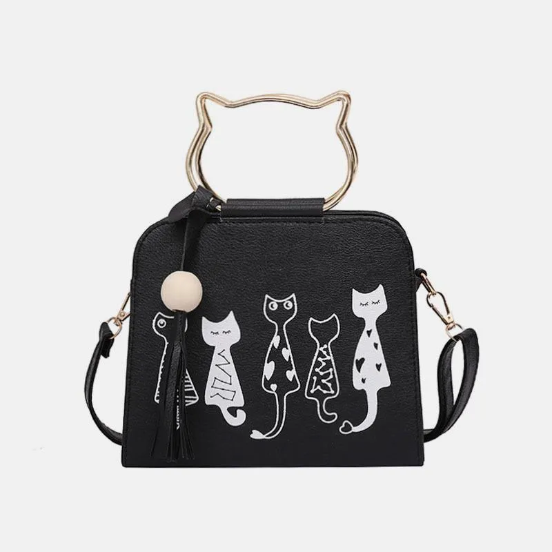 Cute Cat Paw Handbag Multi-carry Crossbody Bag