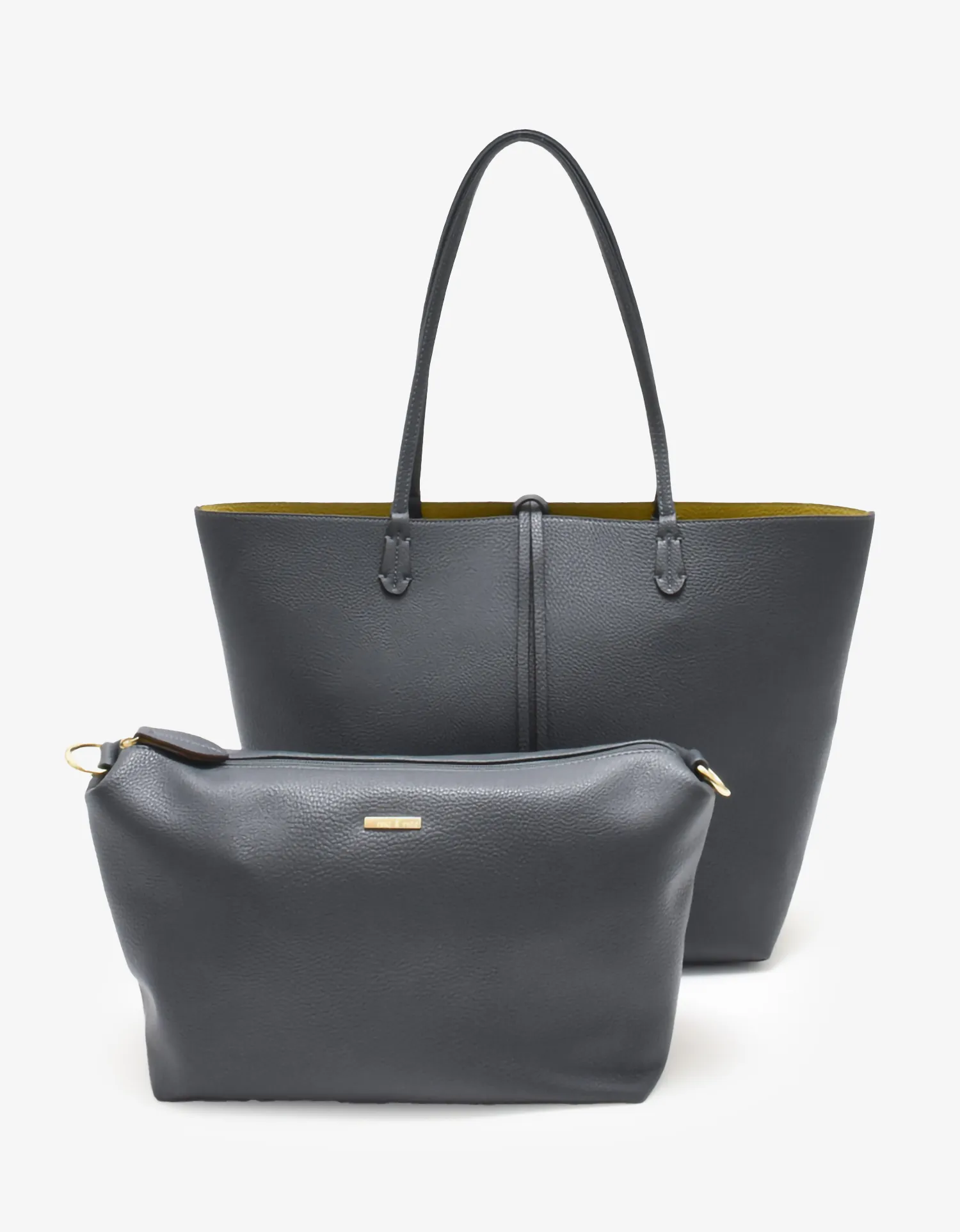 DEPARTURE TOTE SLATE/MUSTARD
