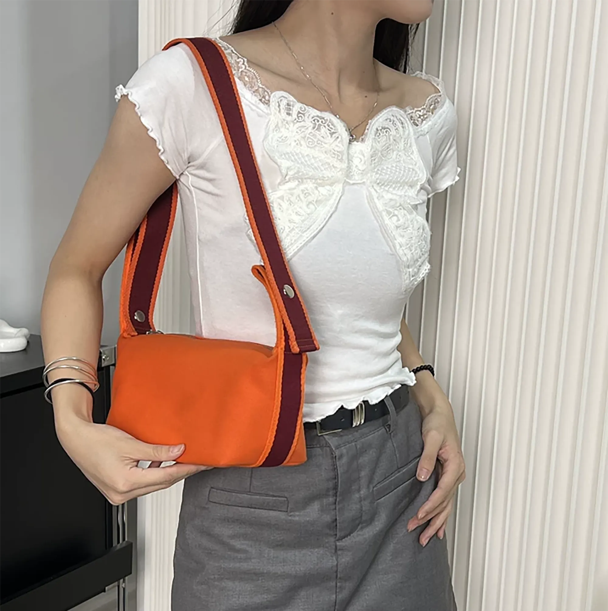 Extension Strap for Bride-a-Brac – Canvas Underarm Shoulder Strap Accessory for Toiletry Bag