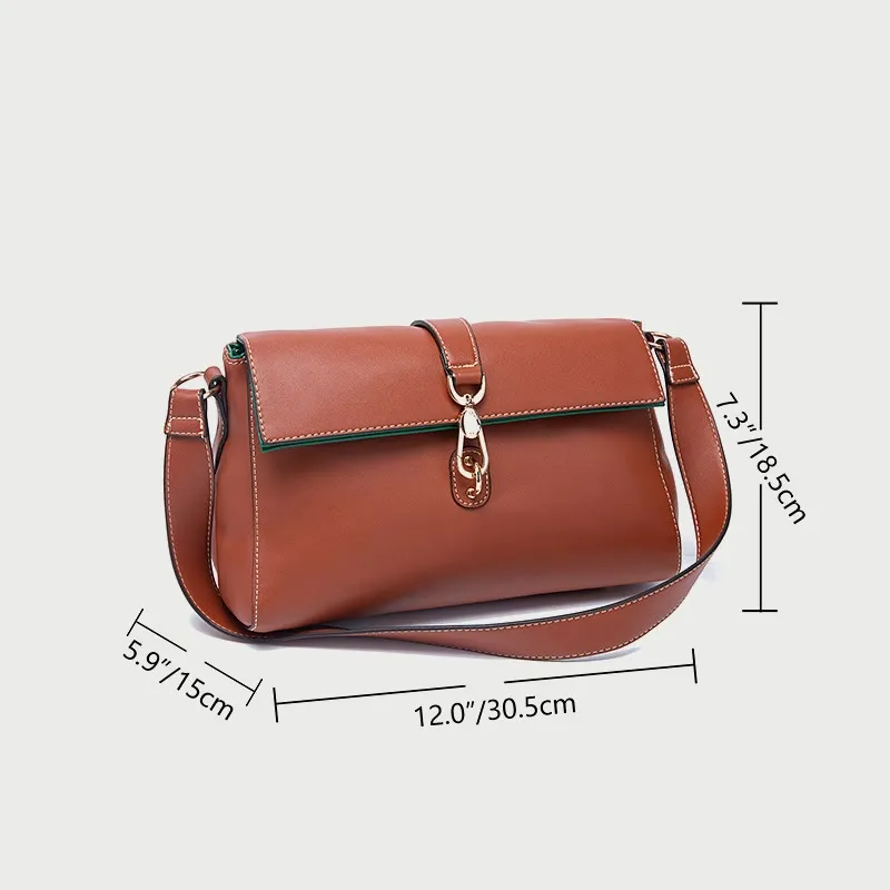 Fashion Leather Handbag for Women Small Casual Shoulder Bag Satchel
