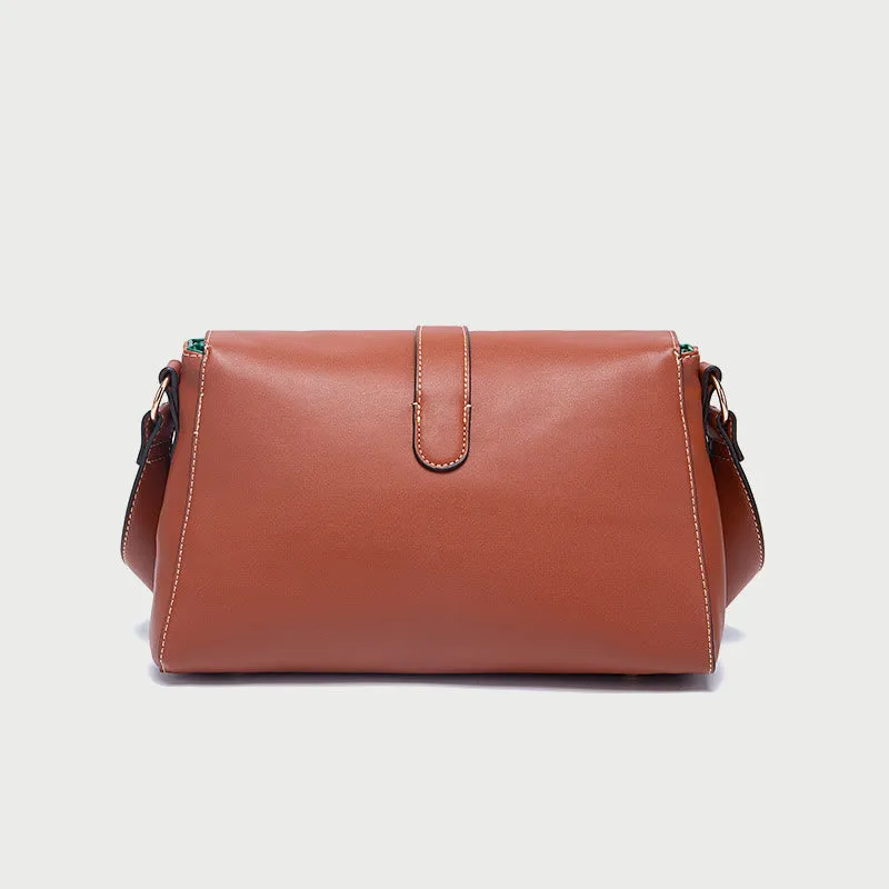 Fashion Leather Handbag for Women Small Casual Shoulder Bag Satchel