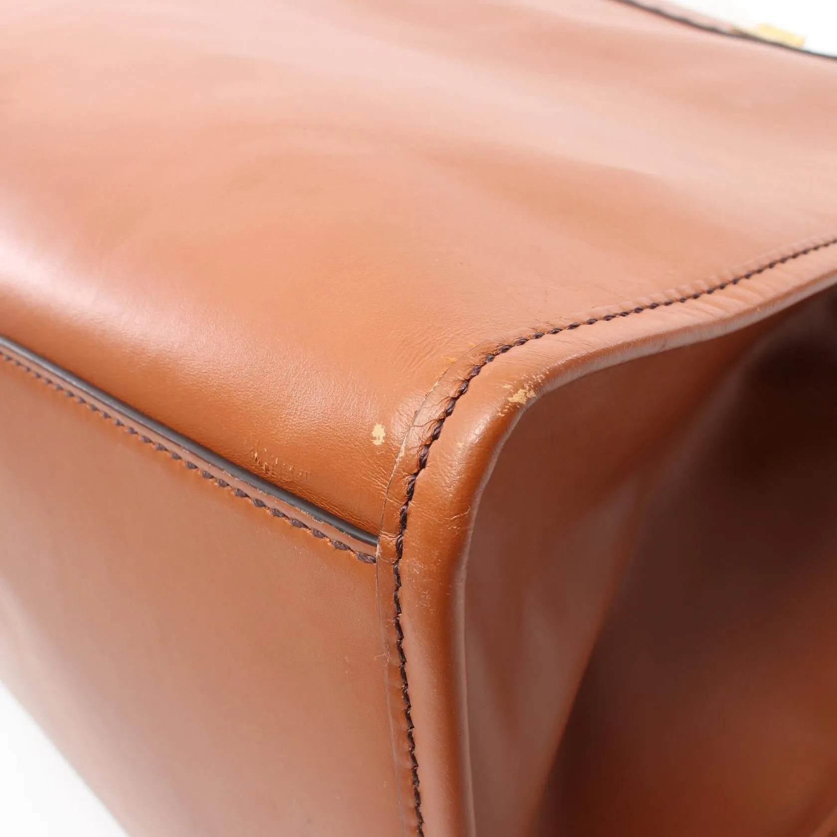 Fendi Leather Sunshine Large Tote Bag