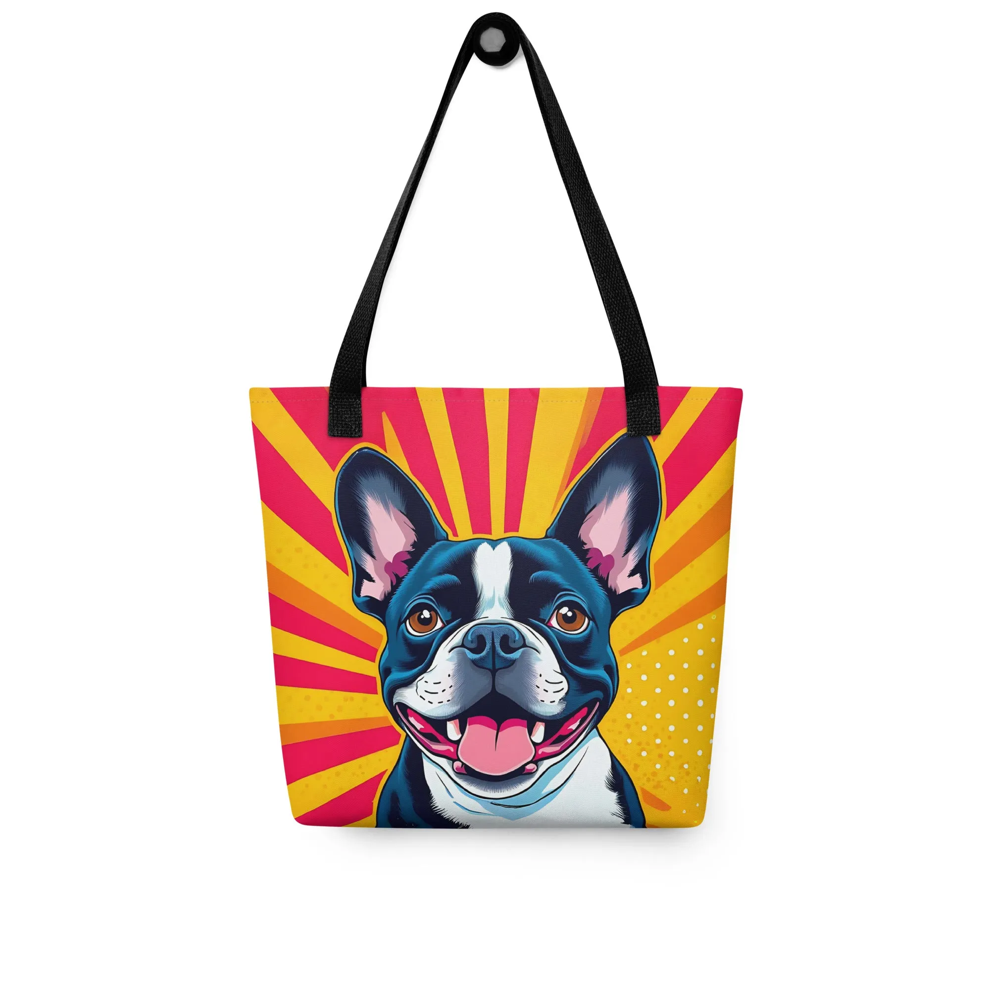 Frenchie Pop Art Tote Bag