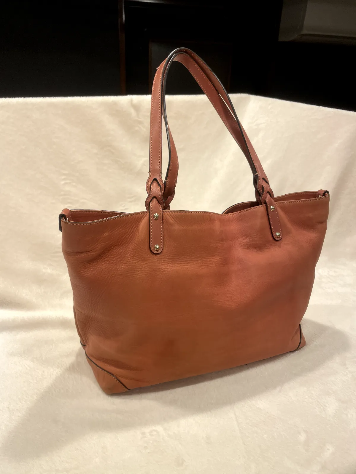 Gucci Brown Craft Leather Tote w Detachable Python Wallet