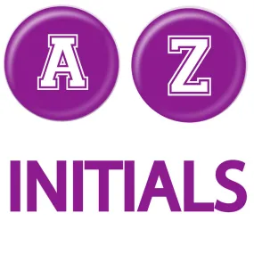 Initials - Collegiate Collection Purple