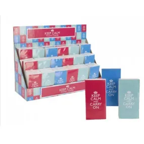 Keep Calm And Carry On 10 Pack Pocket Tissues