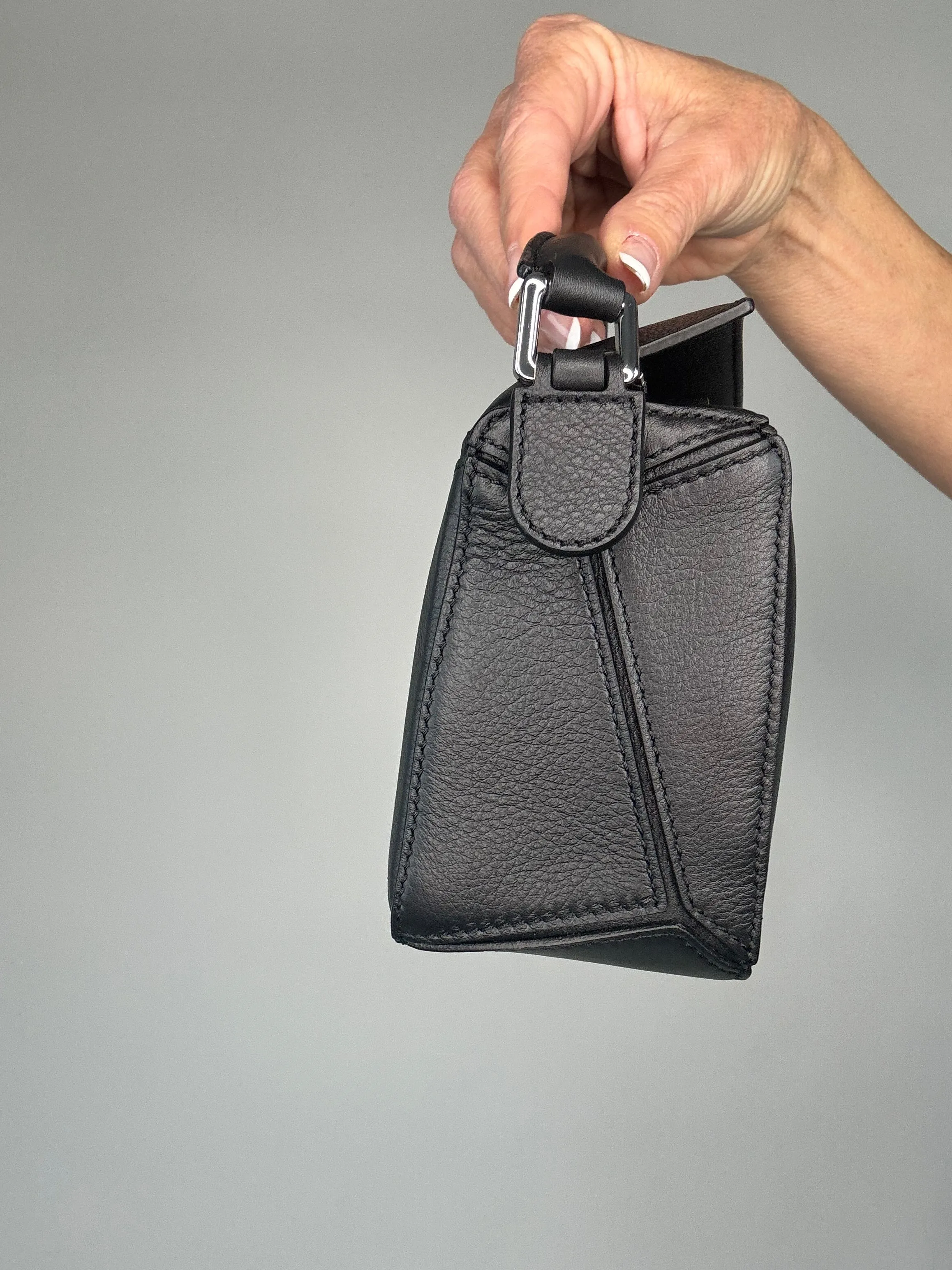 Loewe Mini Puzzle Black Crossbody