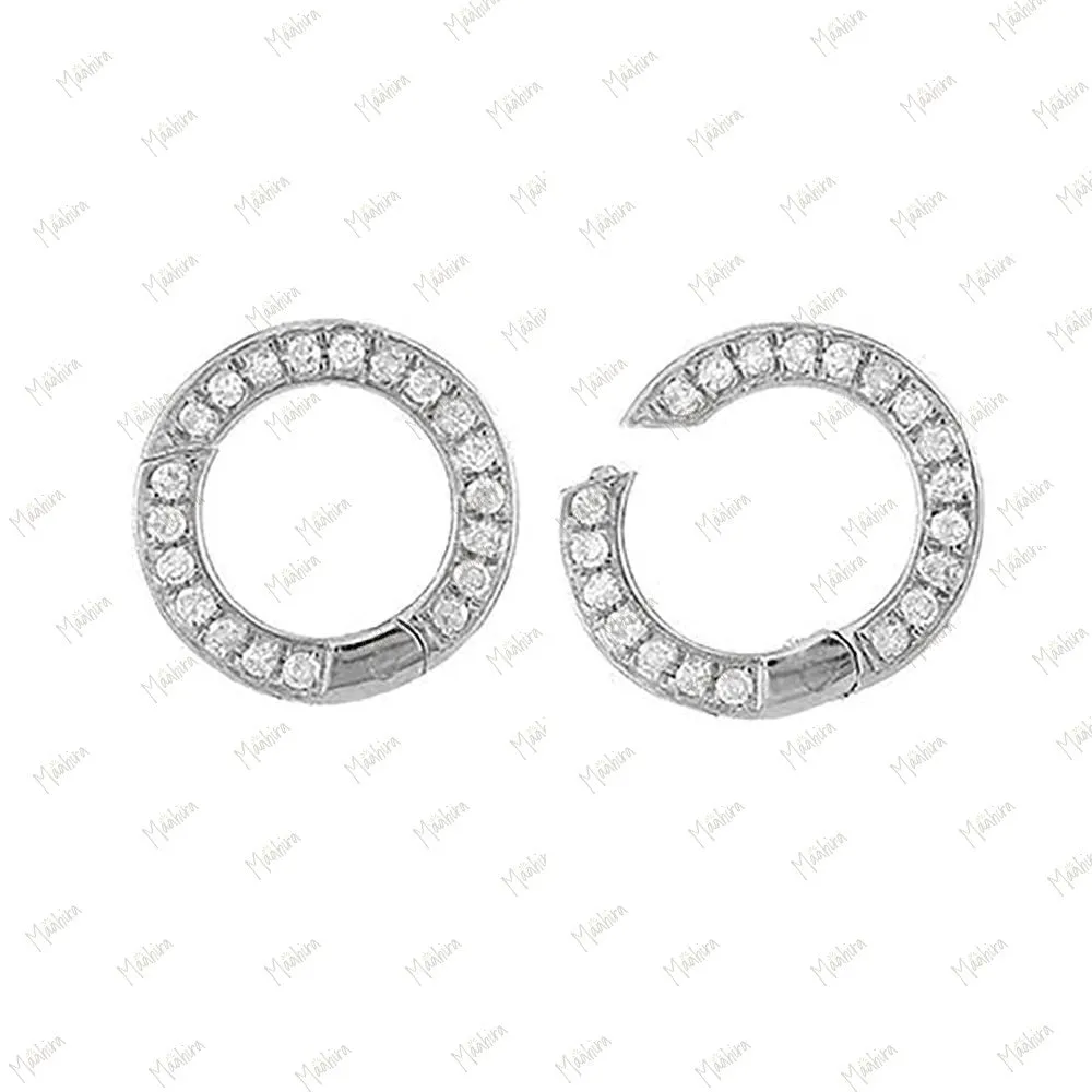 One Sided Diamond Clicker Round Charm Enhancer 11mm