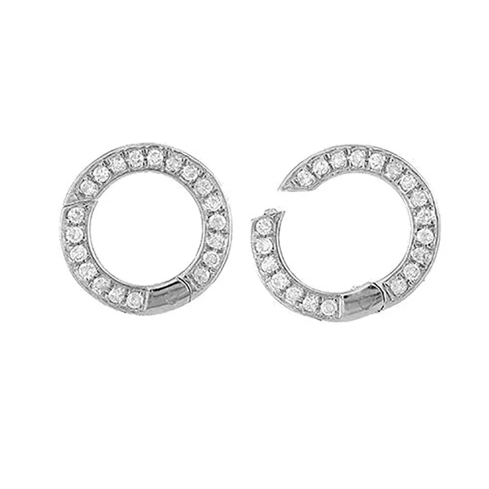 One Sided Diamond Clicker Round Charm Enhancer 11mm