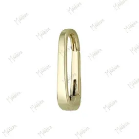 Solid Gold Push Open/Close Charm Enhancer 20x8mm