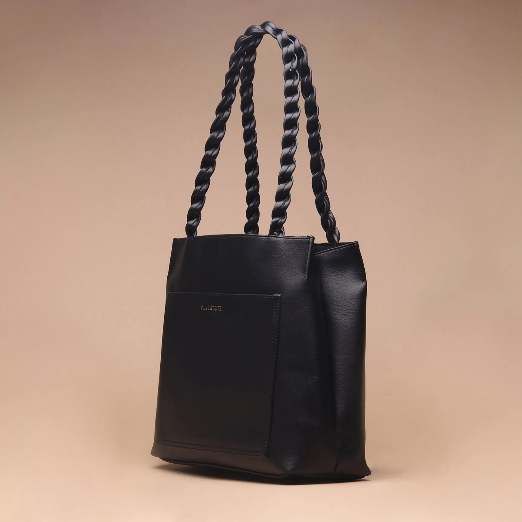 Tas Tote Wanita Silvertote Nathalie Black