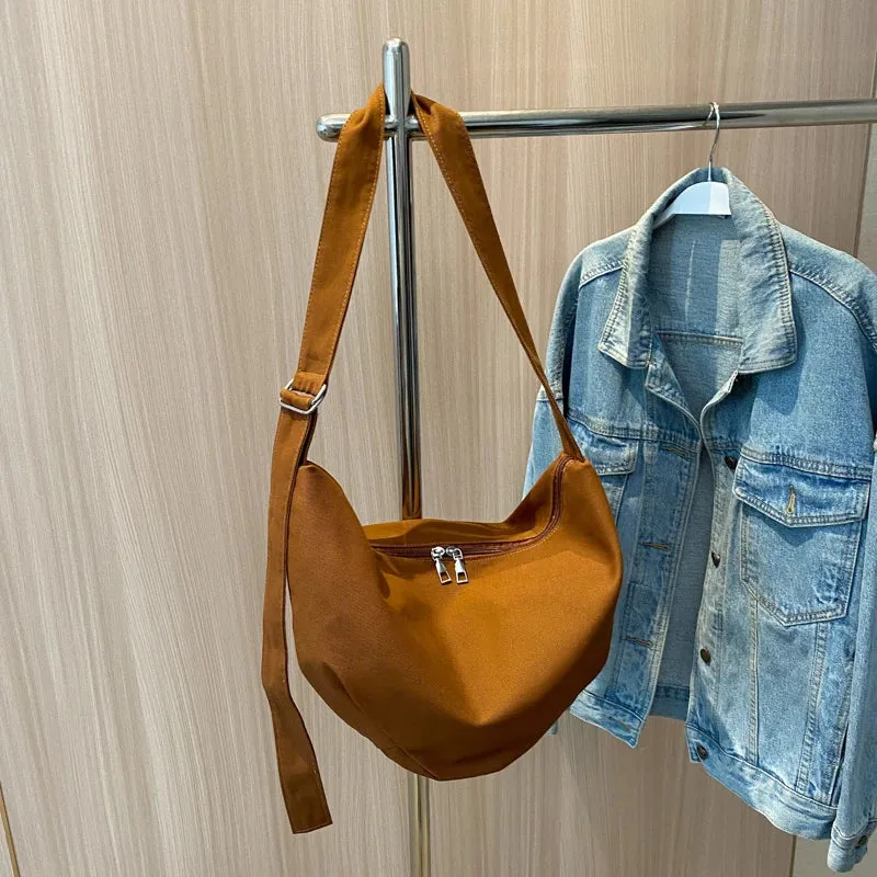 UAKISS  - Fashion Canvas Women Shoulder Bag Schoolbag Female Crossbody Messenger Bag Large Capacity Casual Lady Handbag Shopper Travel Bag