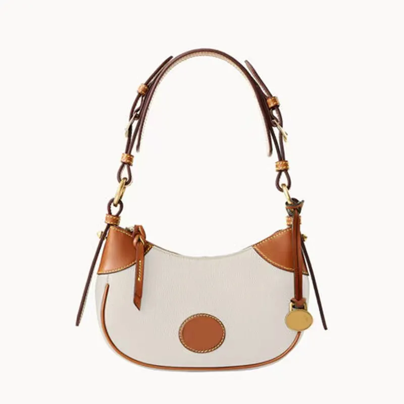 Vintage Underarm Bag Pebble Grain Leather Shoulder Bag For Women