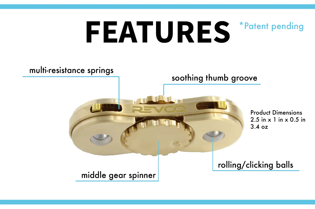 WeFidget's REVOQ™ : The All-In-One, Multi-Functional Fidget Spinner (Limited Quantity)