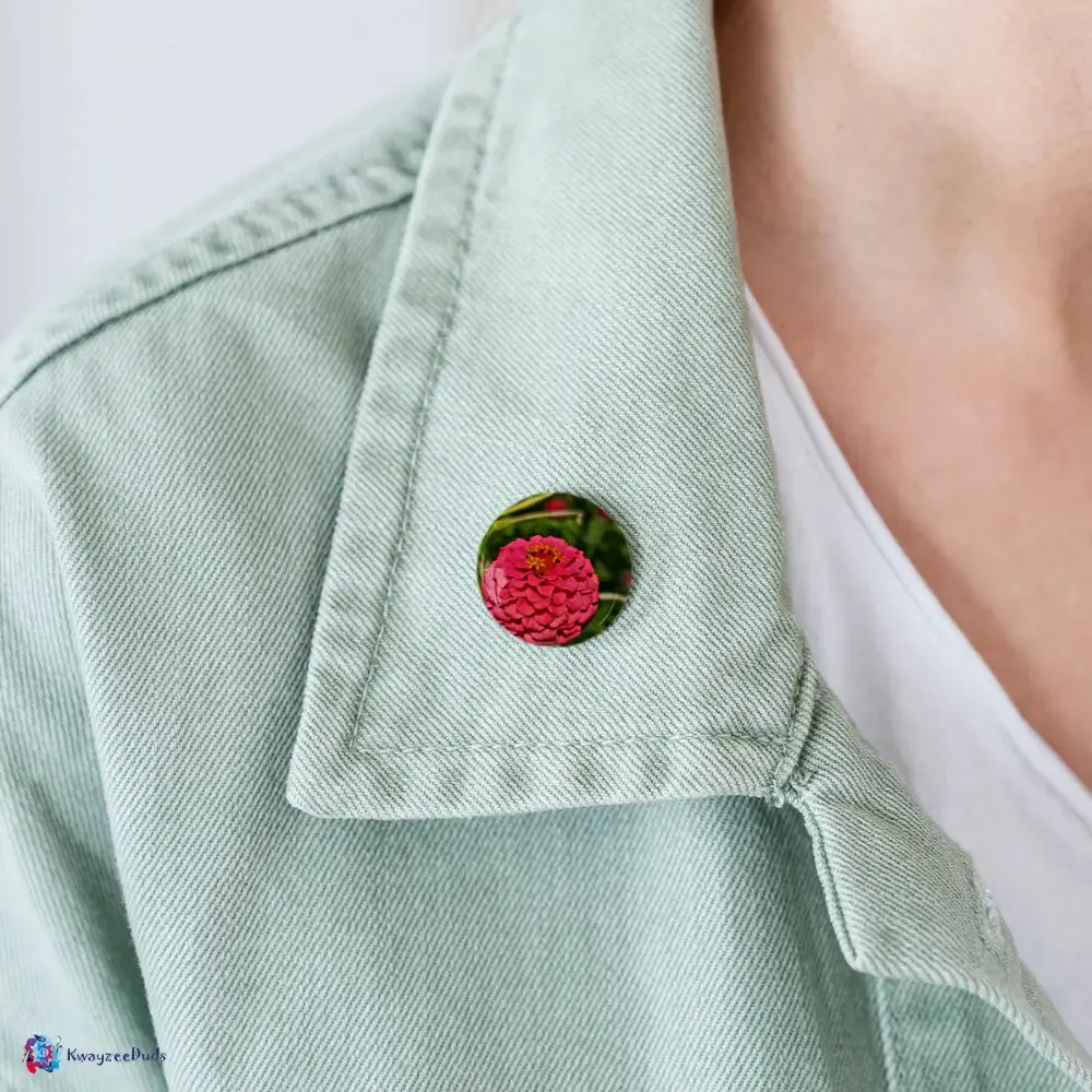 Zinnia Globe Giverny Buttons small 1'' (5-pack)